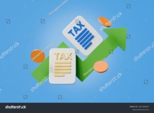 documento fiscale con freccia verso lalto