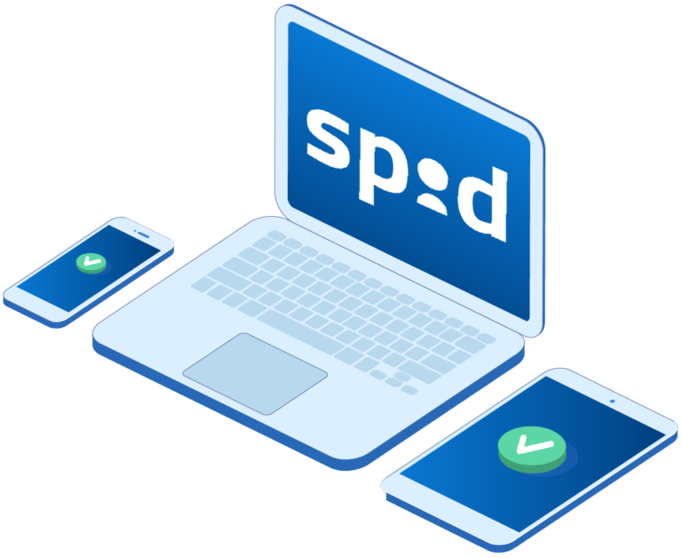 persona che accede online con spid digitale