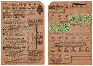 tessera sanitaria e documenti fiscali vintage